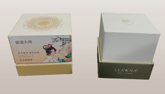 Perfume Cosmetici Imballaggi per la cura della pelle Custom Premium Design Luxury White Paper Box