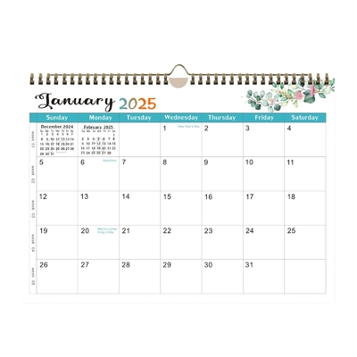 Calendari murali personalizzati ti tengono organizzato e in pista con le principali festività degli Stati Uniti segnate