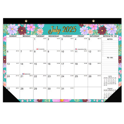 Fine mese Calendario murale personalizzato con carta lucida e stampa a colori