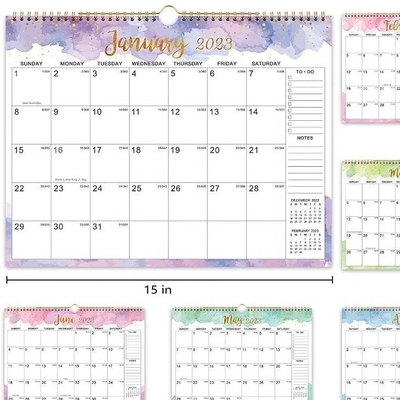 Stampa di calendari personalizzati con carta lucida Aggiungi date e eventi personalizzati