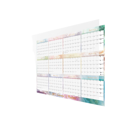 Calendario murale a spirale con tema festivo / stagionale e stampa a colori