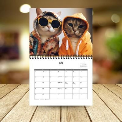 Stampa personalizzata del calendario personalizzabile con visualizzazione mensile e vacanze negli Stati Uniti