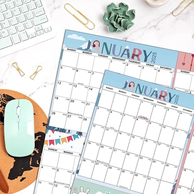Dicembre Fine mese Calendari murali personalizzati Principali festività statunitensi segnate per le esigenze di personalizzazione