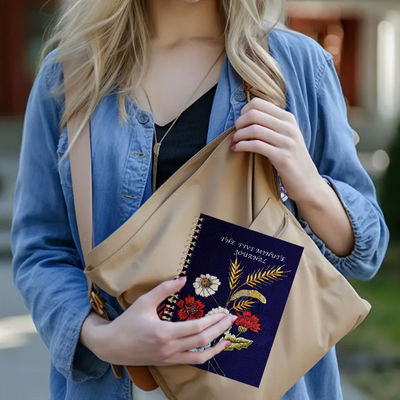 Tecnica di progettazione in rilievo Notebook a copertina rigida a spirale per le prestazioni aziendali