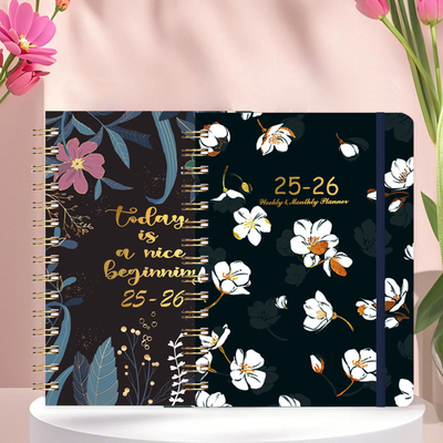 Notebook a copertina rigida A5 a spirale con disegno in rilievo