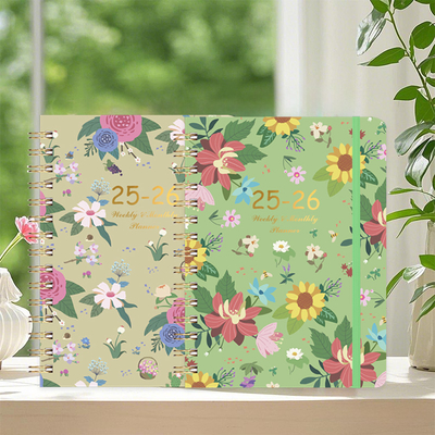 Notebook a copertina rigida a spirale personalizzato A5 rivestito con griglia di punti in rilievo