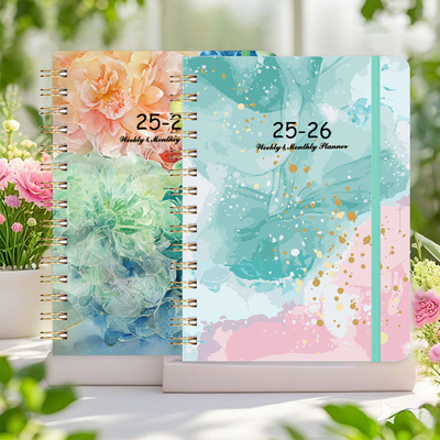 Notebook a spirale A5 personalizzato con carta a griglia o rivestita