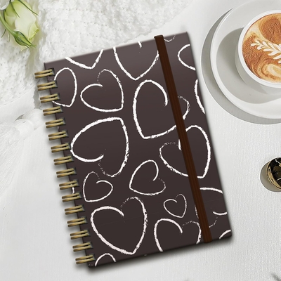 Quaderno diario personalizzato con copertina rigida e opzione di personalizzazione grafica