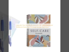 Migliora il tuo percorso artistico con un taccuino A5 a spirale con copertina rigida e design in rilievo