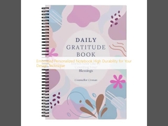 Quaderno personalizzato in rilievo ad alta durata per la tua tecnica di design