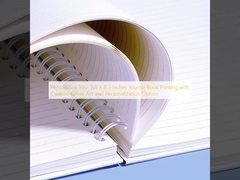 Personalizza la stampa del tuo taccuino da 5,8 x 8,3 pollici con copertina personalizzata e opzione di personalizzazione