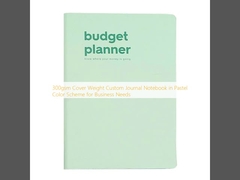 Quaderno personalizzato con copertina da 300 g/m² in colori pastello per esigenze aziendali