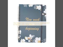 Quaderno a spirale con copertina rigida, layout a una materia, formato 5,8 x 8,3 pollici, colori personalizzabili