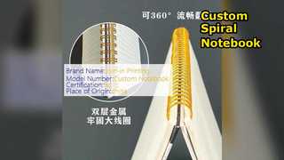 Taccuino a spirale personalizzato 5.8x8.3 Copertina rigida nera